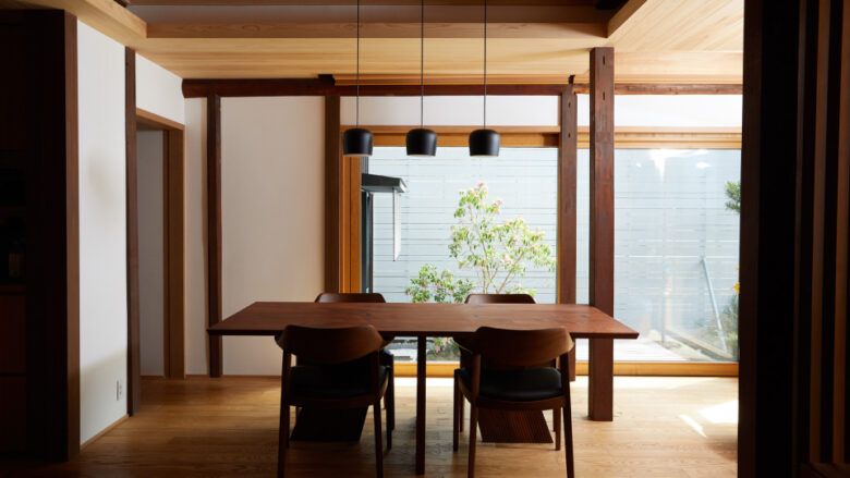 片山工務店様が手がけた家の風景写真。